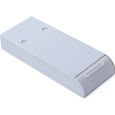 Boîte De Rangement Sous Bureau - Boîtier De Stockage Auto-Adhésif Pour Stylos Et Petits Objets - ABS - 22,3 x 9 x 3,5 cm - 1 Pièce (1/5)