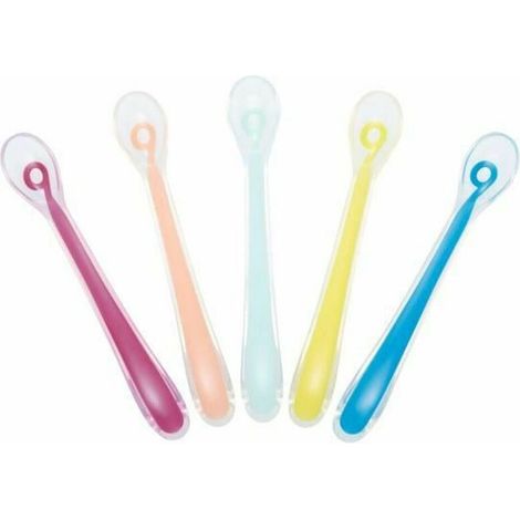 Babymoov Set de Cucharas Blandas Multicolor Ergonómicas