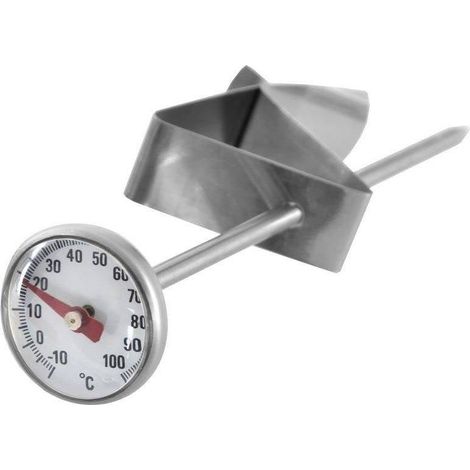Termometro de cocina con sonda de acero con pinza para carne leche y reposteria (1/3)