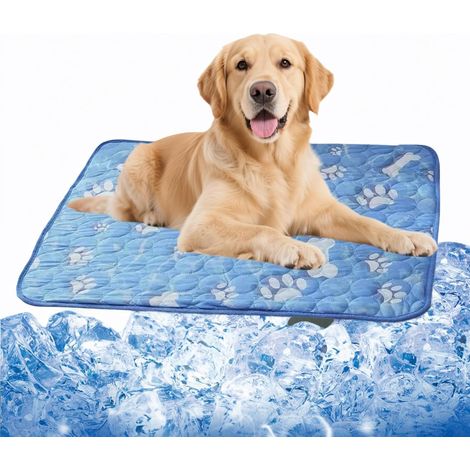 Tapis rafraîchissant pour chien XXL (140 x 100 cm), recommandé pour les chiens de moins de 80 livres (environ 36 kg). (1/5)