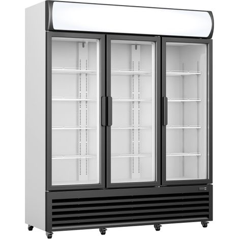 Réfrigérateur vitrine 975L 3 portes - Panneau publicitaire contrôle numérique - Saro
