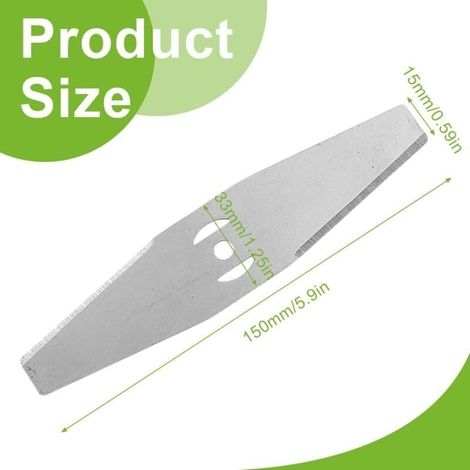 Coupe Bordure Lame De Rechange, 24V Coupe Bordure sans Fil avec Batterie Lame en Métal, Debroussailleuse Electrique Accessoires, pour Coupe Bordure sans Fil Garniture De Jardin,Metal Blade (1/3)