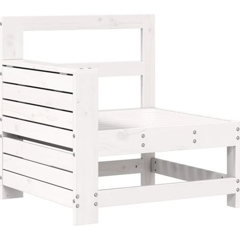 Maison Exclusive - Gartensofa mit Armlehne und Beistelltisch Mass