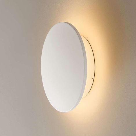 Grand éclairage mural blanc moderne LED 30 cm IP54 - Lunar (1/5)