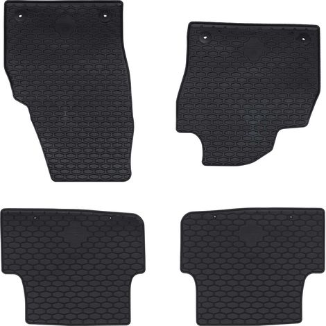 Car Mat 4 pcs Black suitable for Škoda FABIA 2021- Rubber vidaXL