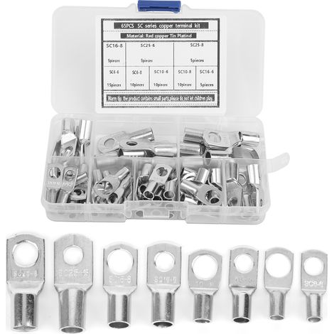 Connettore terminale per cavo in rame stagnato per forniture hardware di collegamento dei cavi, DUBUNS (1/5)