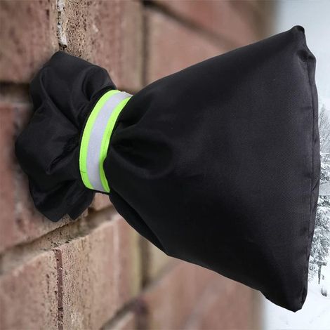 Couvertures de robinet pour l'hiver, grande protection isolée pour robinet d'extérieur avec bande réfléchissante, veste de robinet thermique imperméable et épaissie protège votre robinet de l'éclateme (1/5)