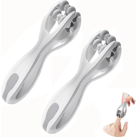 Rouleau de massage pour les mains et les doigts, ensemble de 2 pièces 2 en 1 pour soulager le syndrome du canal carpien, réduire le stress et favoriser la circulation sanguine. (1/5)