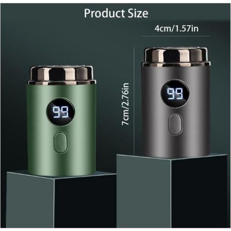 2025 Nouveau Easy Trim Rasoir, Mini Rasoir Electrique Homme, Rasoir électrique Portable voyage, Étanchéité IPX7 Wet Dry(Champagne) (1/4)