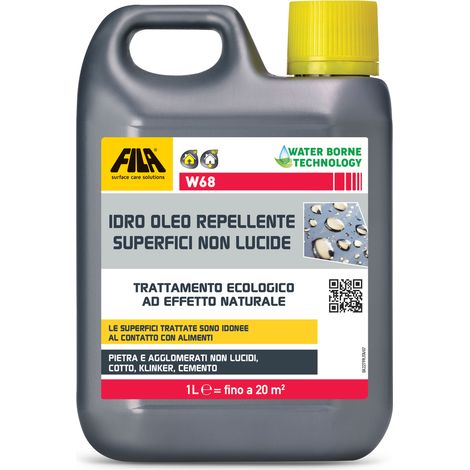W68 Fila Antimacchia Superfici non Lucide Pietra Cotto Olio Repellente