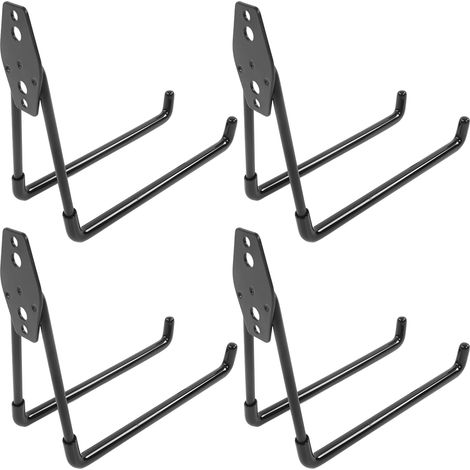 Set aus 4 Wandhaken für die Garage, Wandregal mit 2 Verlängerungskabeln, robustem Organizer für Werkzeuge und Kabel. (1/5)