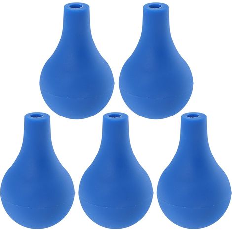 Bouchons en Silicone Bleu pour Pipettes Graduées et Tubes Gradués 5pcs Accessoires de Laboratoire Adaptés aux Compte-gouttes, Matériau Silicone Solide (1/5)