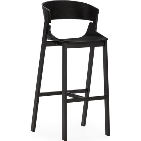 Taburete 50,8X47X105 Madera/Metal Negro (1/4)