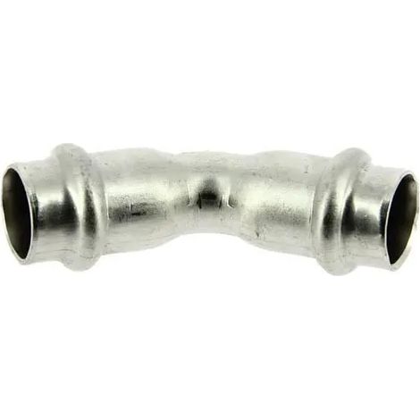 Sanha Gomito Nirosan acciaio inox grigio metallico 45° (1/2)