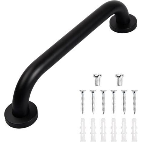 Pièces Poignée de baignoire, barre d'appui de douche antidérapante, adaptée aux personnes âgées/cuisine de salle de bain, 30 cm (noir) (1/5)