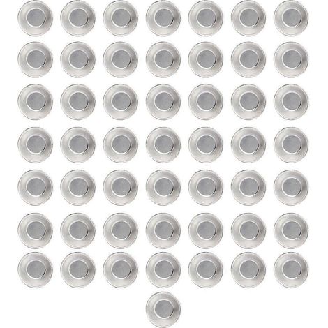50 moules à tarte en alliage d'aluminium, antiadhésifs, ronds, pour desserts, 50 pièces, idéal pour tartes et œufs. (1/4)