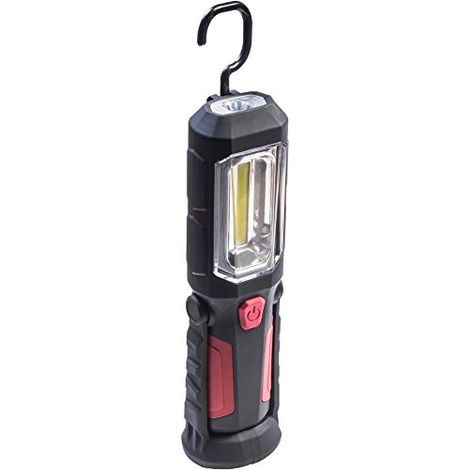 Lampada da Lavoro Appendibile Gancio Magnetica 24 Led + Torcia 6 Led COB Masidef (1/4)