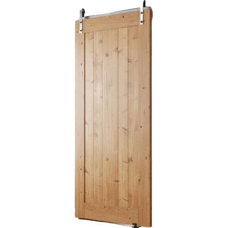 Kit de quincaillerie pour porte de grange, construction durable, supporte les portes lourdes, vert armée (1/2)