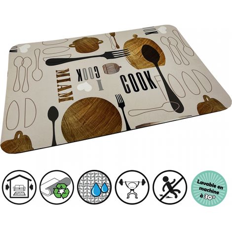 TAPIS MULTIUSAGE COOKING SPECIAL CUISINE Conditionnement: 40X60 (1/4)