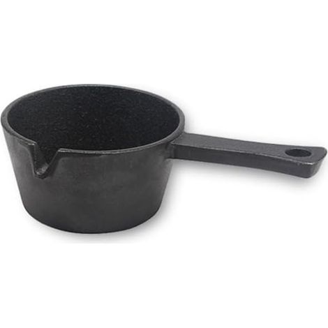 Mini Poêle à Tremper Ronde en Fonte pour Pique-Nique Barbecue en Plein Air 9,5 cm Facile à Utiliser (1/5)