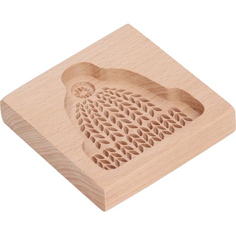 Emporte-pièce en bois sculpté, moule à biscuits en forme de chapeau de Noël, pour pain d'épice ou pain d'épice. (1/5)