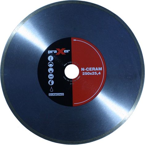 Disco de diamante para azulejos N-CERAM 250 mm PRAXER