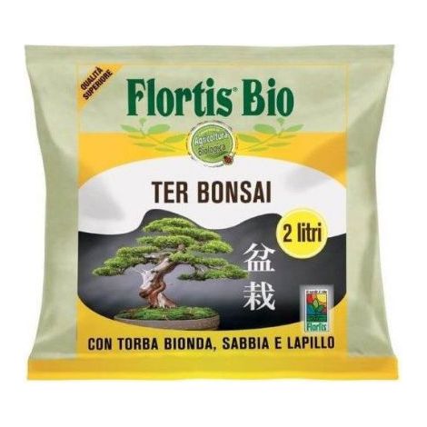 FLORTIS TERRICCIO PER BONSAI 2L CONCIMI CURA PIANTE ESTERNO INTERNO (1/2)