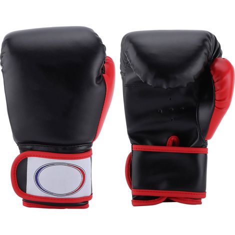 1 paire de gants de boxe pour enfants, entraînement au sac de frappe, gants de combat pour garçons et filles, noir (1/5)