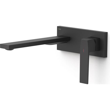 TRES 20230032NM SLIM Pieza Vista para Cuerpo Empotrado De Lavabo Color Negro Mate - ref: 20230032NM