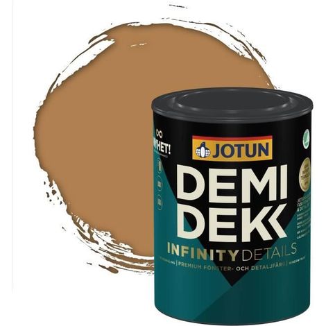 Peinture Bois - DEMIDEKK INFINITY DETAILS - Lasure Opaque Satinée - RAL 1011 - 0,75L (1/2)