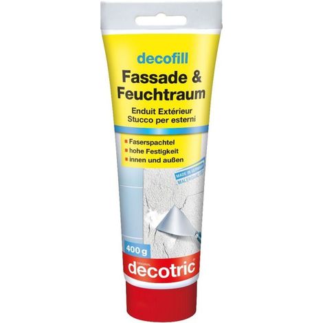 Decotric Decofill Fassade und Feuchtraum-Spachtel 400 g Spachtelmassen