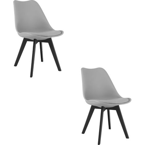 Mark Stuhl - graue/schwarze Beine x 2 (1/5)