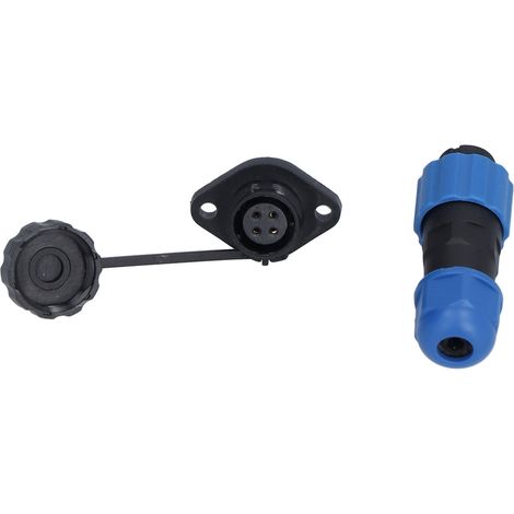 Connecteur étanche IP68 pour applications industrielles et aéronautiques, prise mâle/femelle SP134 à bride (250V 5A) (1/5)