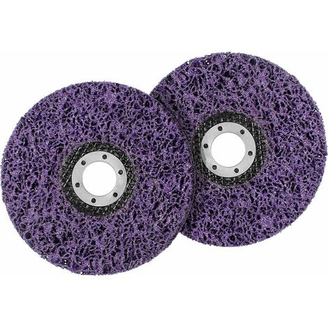 TTIO Disque Abrasif pour Meuleuse d’Angle 2 Pcs Disque de Nettoyage en Acier Inoxydable 125mm Disque de Nettoyage Abrasif CSD pour Enlever la Rouille de la Peinture Accessoire de Meuleuse d’Angle (1/5)