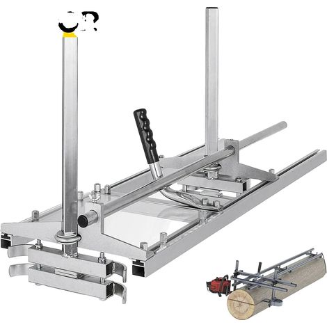 Motosierra, construcción de aluminio y acero, espesor máximo de corte de 1/2" a 12", tamaño de barra de motosierra de 14" a 24", altura de fresado ajustable, ancho de fresado ajustable (1/5)