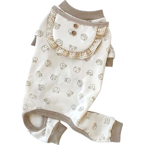 Chien Pull - Fibre Acrylique Respirante - Pour Chien Petit Et Moyen 2.5-4kg - Avec Bavoir Intégré - Taille M