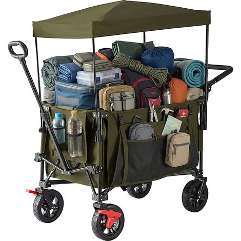 Faltbarer Trolley mit Sonnendach, 200 l Fassungsvermögen, 150 kg Tragkraft