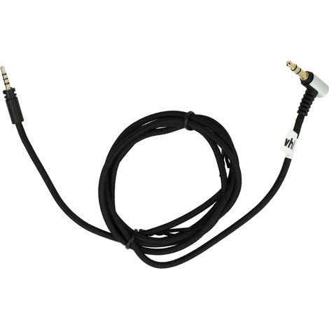 vhbw cavo audio AUX compatibile con Sennheiser Momentum Wireless, On-Ear Wireless cuffie - Con jack da 3,5 mm, 8,9 cm, nero