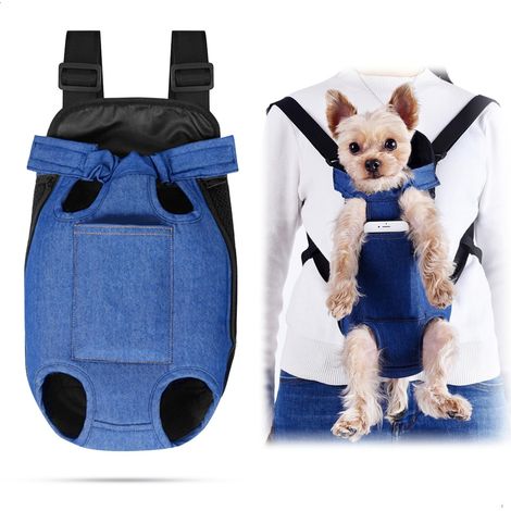 Sac à dos ventral pour chien et chat - Porte-bébé réglable pour petit animal de compagnie - Respirant et sécurisé (1/5)