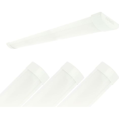 4 listelli LED extrapiatti LINE 16W IP40 1800Lm 60cm  Température de Couleur: Bianco neutro 4000K