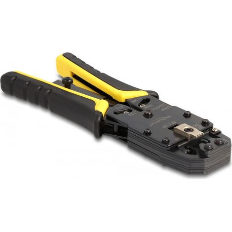 Elektrikerwerkzeug Delock 90523 universelle Crimpzange Schneidefunktion