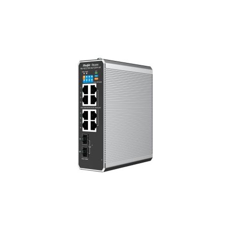 SWITCH GESTIONABLE L2 RUIJIE RG-NIS2100-8GT2SFP-HP 8xRJ45 Gb 2xSFP GE 8xPoE 300W GESTION NUBE