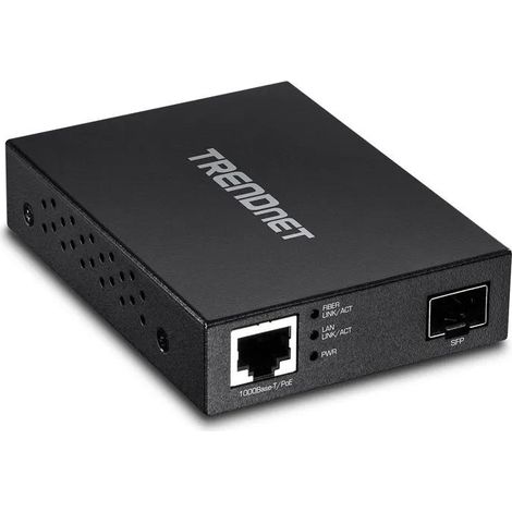 Convertidor Trendnet TFC-PGSFP 2000 Mbit/s PoE compacto (1/3)