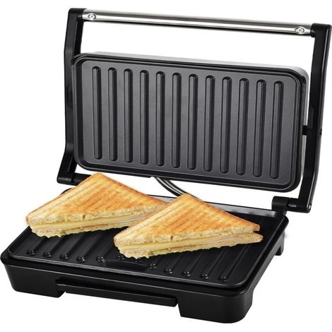 Grill à panini polyvalent et pratique de 850 W pour vos sandwichs préférés Offre exclusive (1/3)