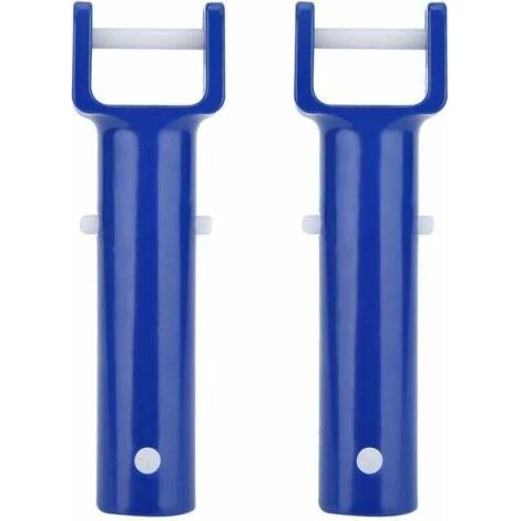 2 poignées bleues pour piscine, clip de spa, accessoires de piscine flexibles, tête d'aspirateur pour spa et piscine (FMY) (1/5)