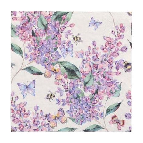 Tovaglioli usa e getta papstar lilac dream 33 x 33 cm 20 pezzi