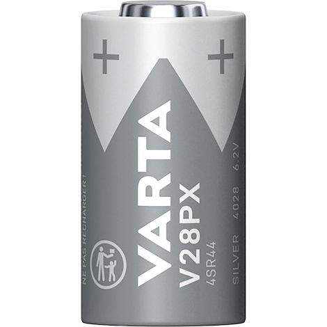 Varta SILVER Cylindr.V28PX/4SR44 Bl1 Batteria per fotocamera 4SR44 Ossido d'argento 145 mAh 6.2 V 1 pz. (1/5)