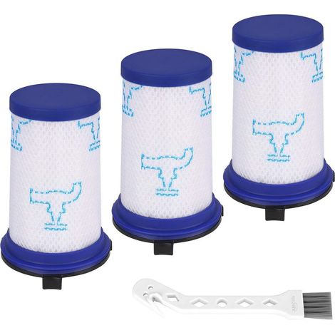 3 Filtre de Remplacement pour aspirateur Rowenta Air Force et 1 Brosses de Nettoyage, Adaptation au filtre accessoires à aspirateur Force 360 X-PERT (1/5)