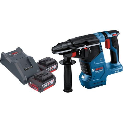 Bosch GBH 18V-24 C Professional Marteau perforateur sans fil 18 V 2,4 J Brushless SDS plus + 2x batterie 4,0 Ah + chargeur (1/5)