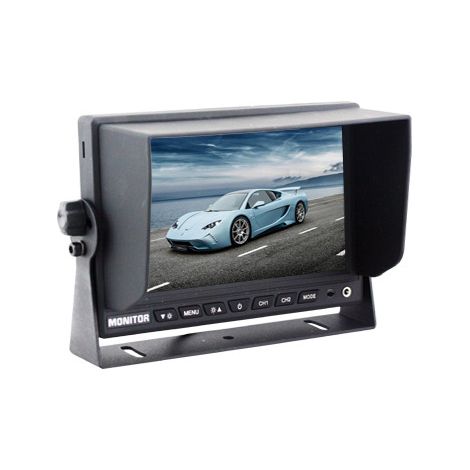 Moniteur LCD 7 pouces robuste 4 broches 2 canaux (1/3)